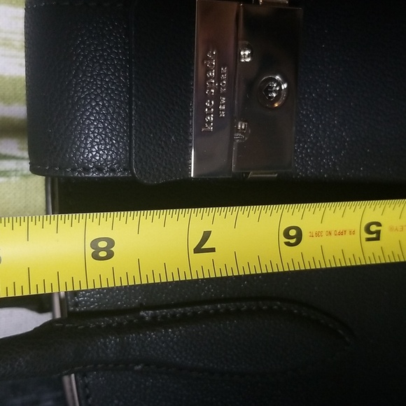 Kate Spade Voyage Small Grain Textured Leather In Black Like New - Picture 7 of 15